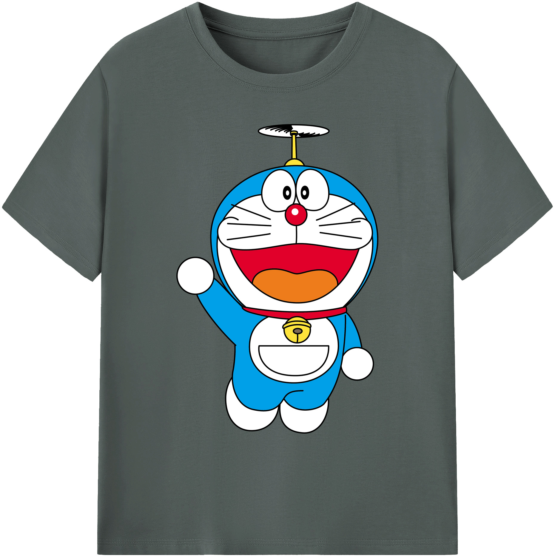 （画像用） ドラえもん Doraemon 綿100％ メンズ半袖Tシャツ｜肌触りやわらか＆通気性